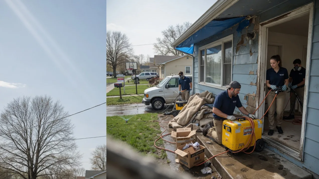 Basement Flood Cleanup in Breese, IL near me